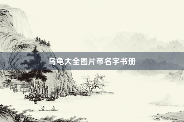 乌龟大全图片带名字书册